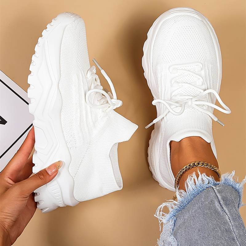 Heidi Stylish White Sneakers