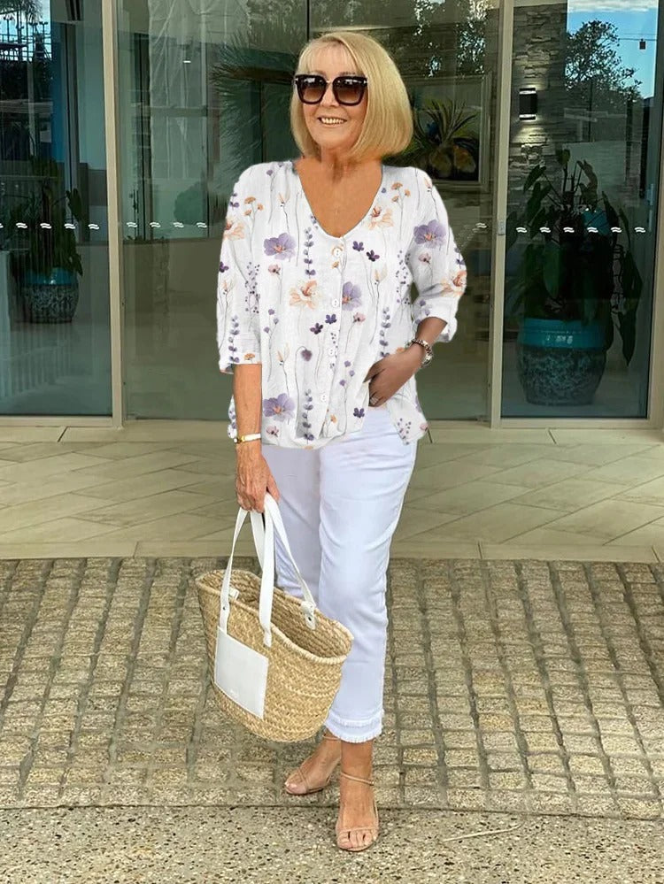 Elegant Floral Blouse