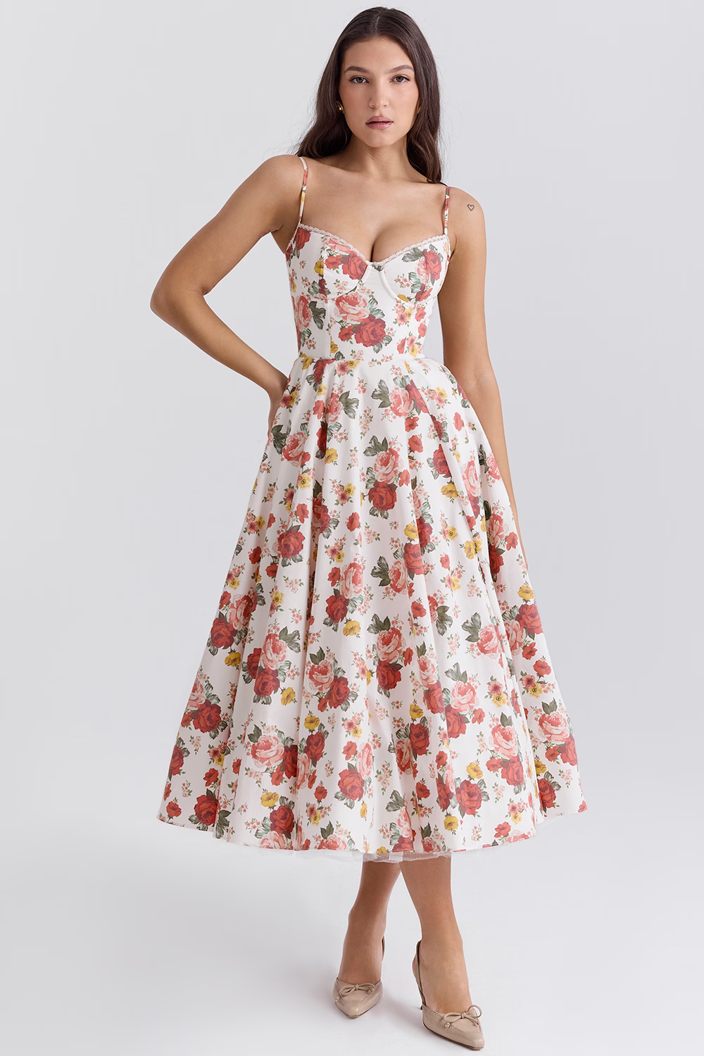 Amelia Bustier Midi Dress