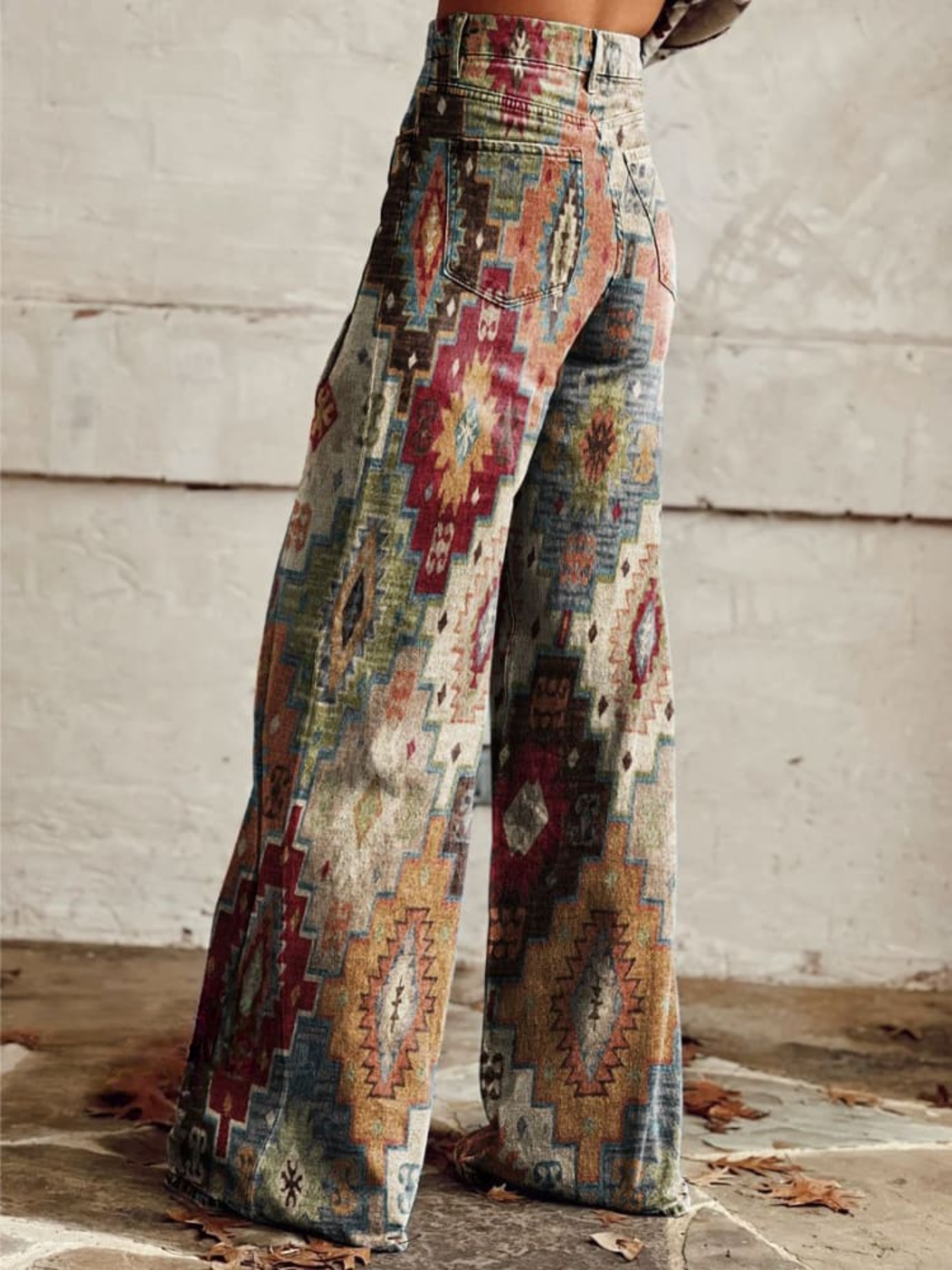 Léa - Retro Chevron Trousers