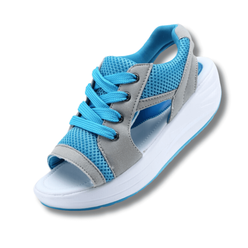 Lucia Stylish Mesh Wedge Sneakers