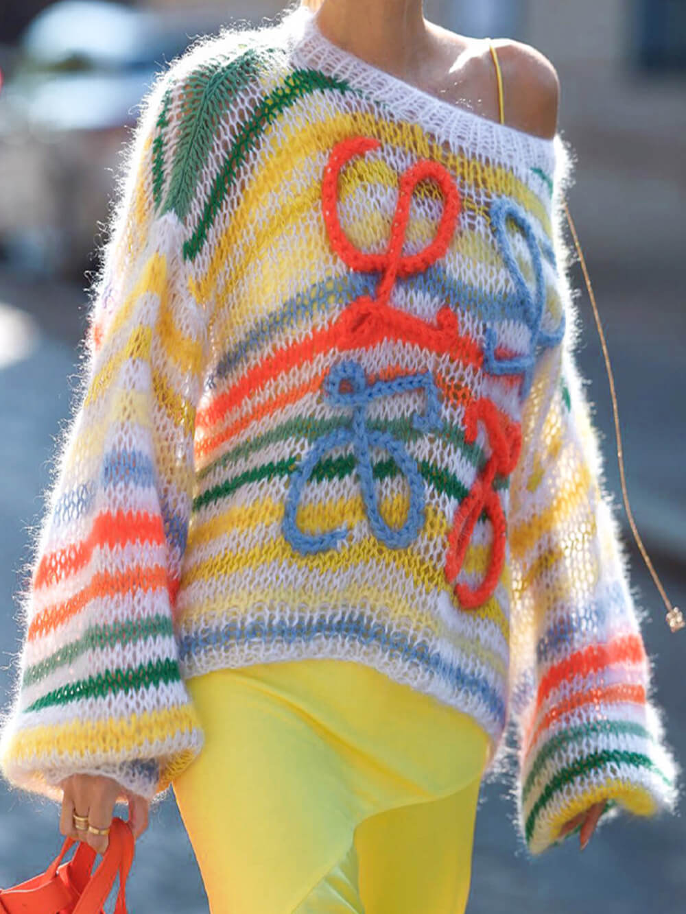 Colorful Striped Rainbow Sweater