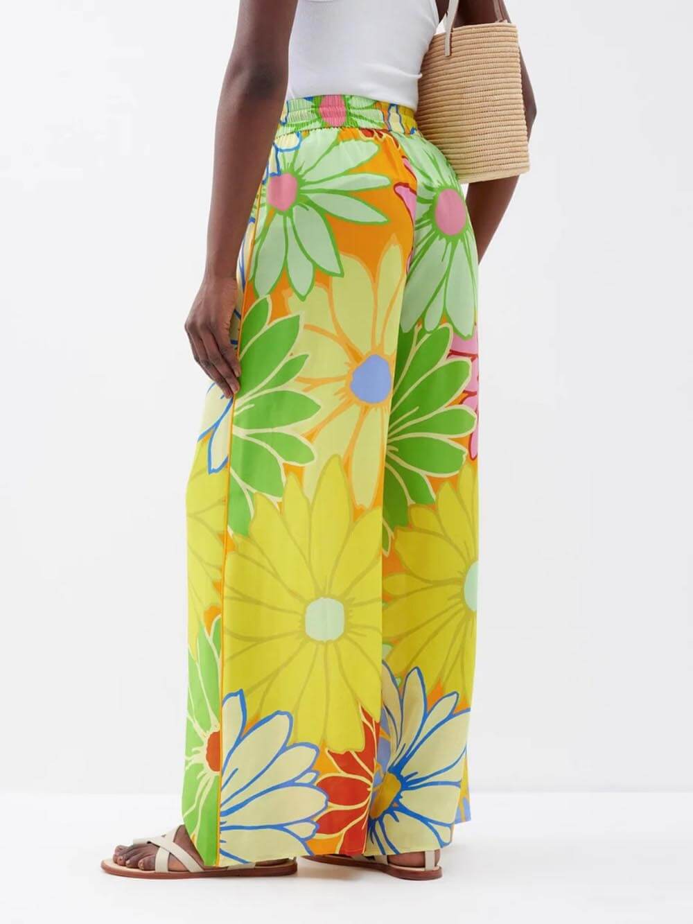 Floral Print Wide Leg Pant Set - Stylish and Relaxed Fit