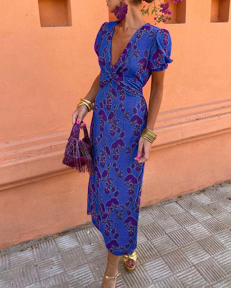 Erin Floral Wrap Dress