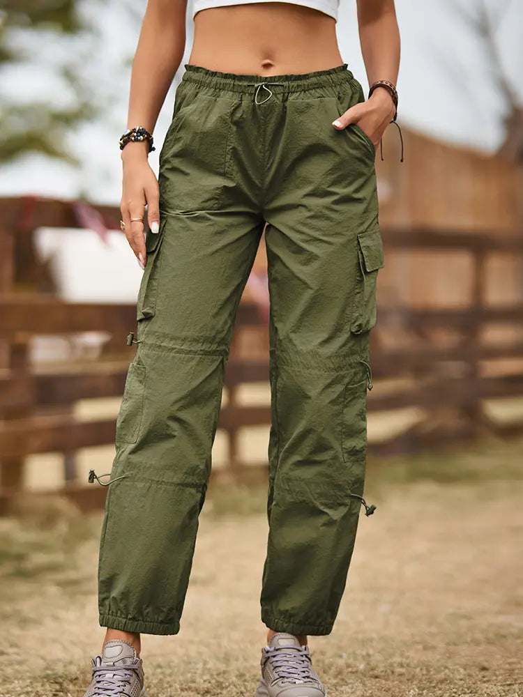 Stylish Adjustable Cargo Pants with Multiple Pockets