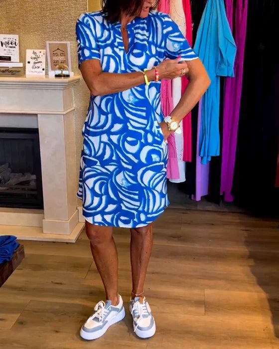 Ellie V-Neck Tunic Dress