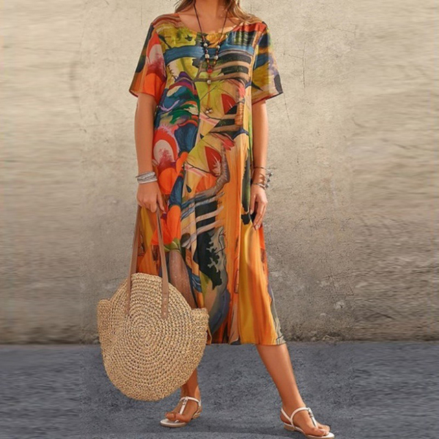 Amelia Printed Dress