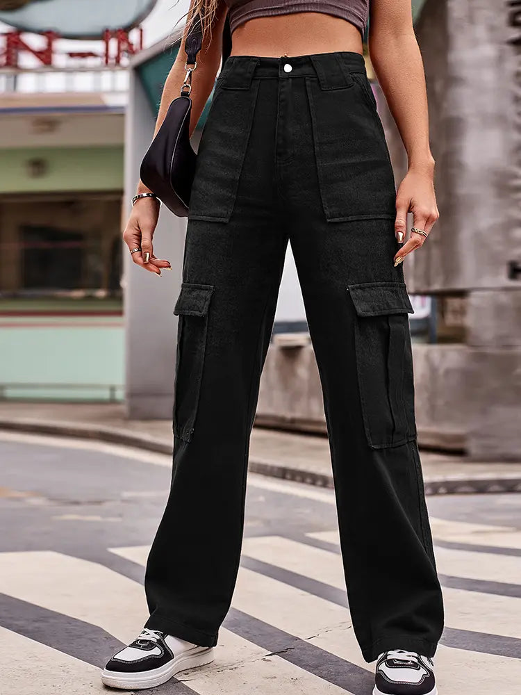 Multi-Pocket Versatile Jeans