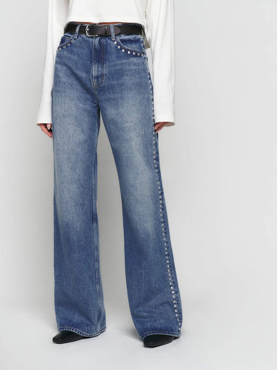 Abbie High-Waisted Wide-Leg Jeans