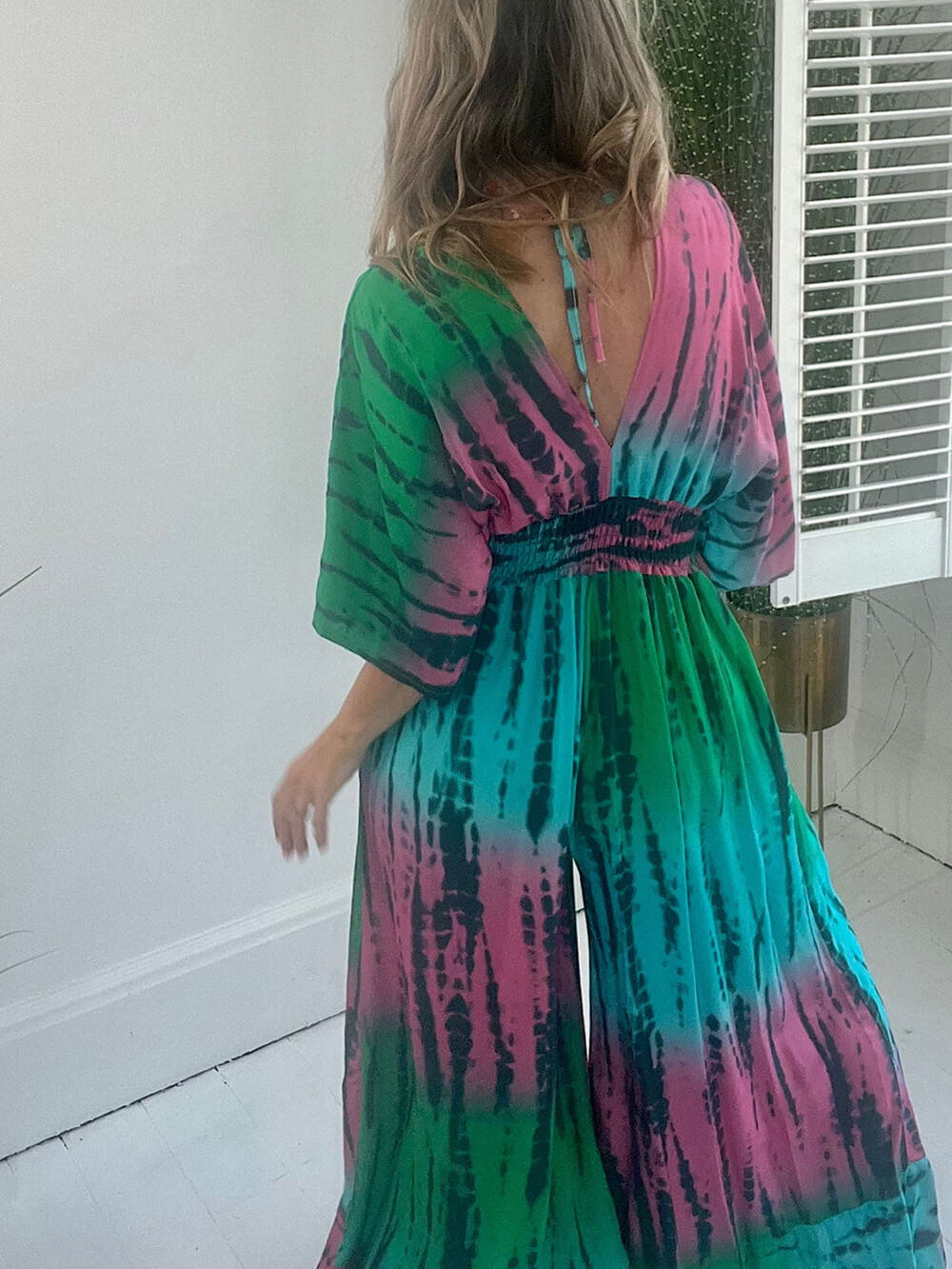 Rainbow Tie-Dye Jumpsuit