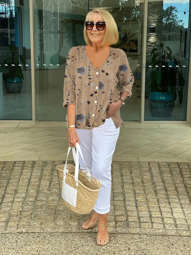 Elegant Floral Blouse