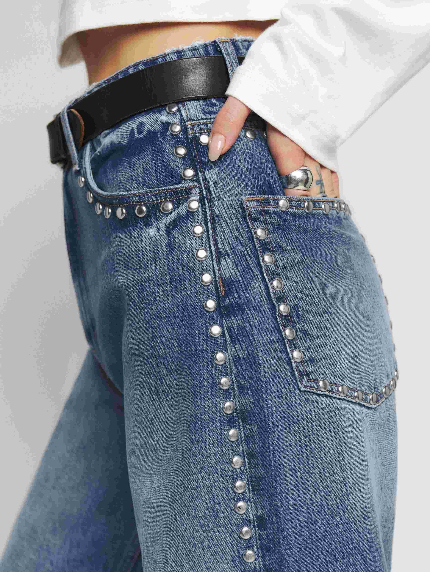 Abbie High-Waisted Wide-Leg Jeans