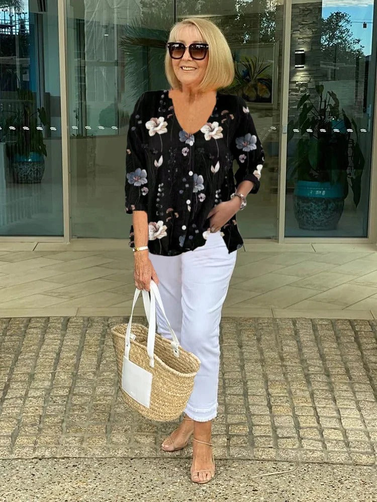 Elegant Floral Blouse