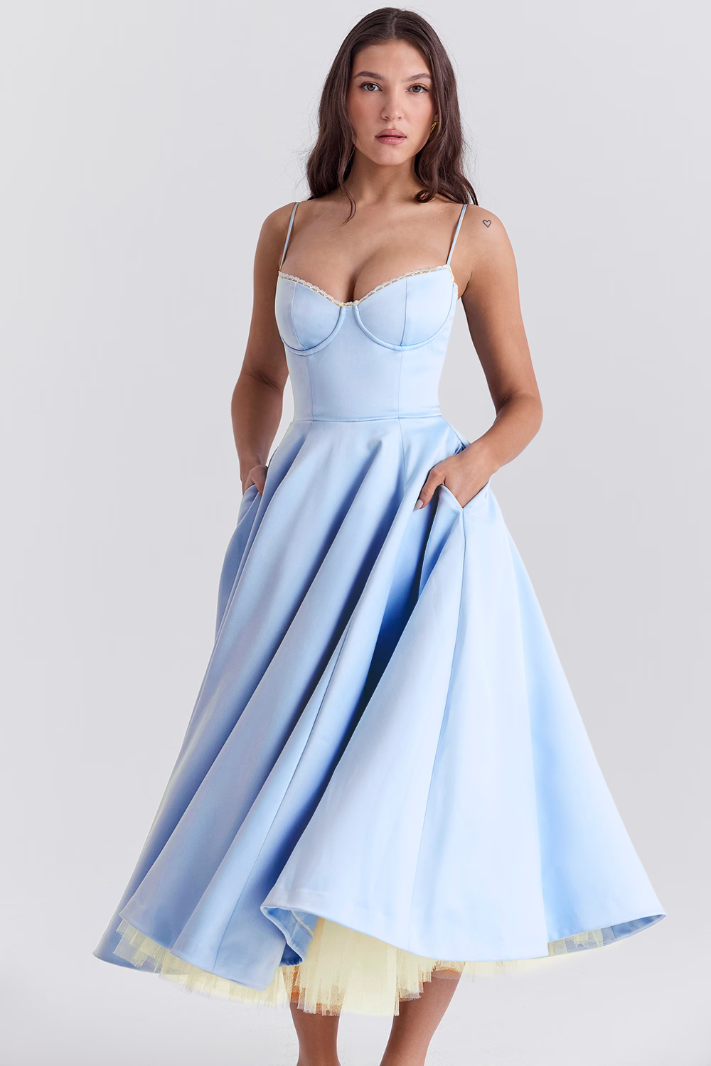 Amelia Bustier Midi Dress