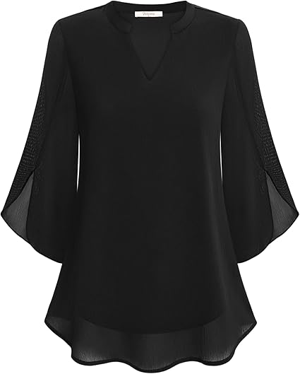 Graceful Split Sleeve Blouse