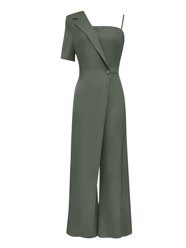 Chic Strapless Backless Wide-Leg Jumpsuit