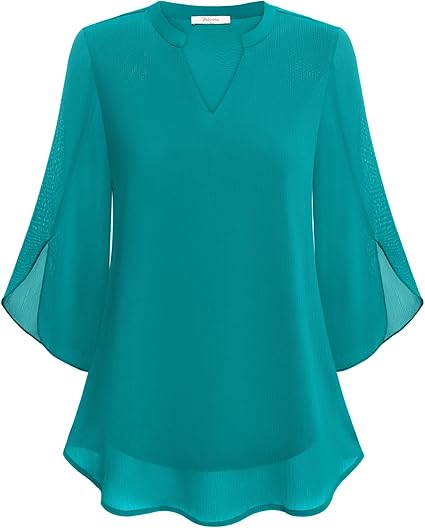 Graceful Split Sleeve Blouse