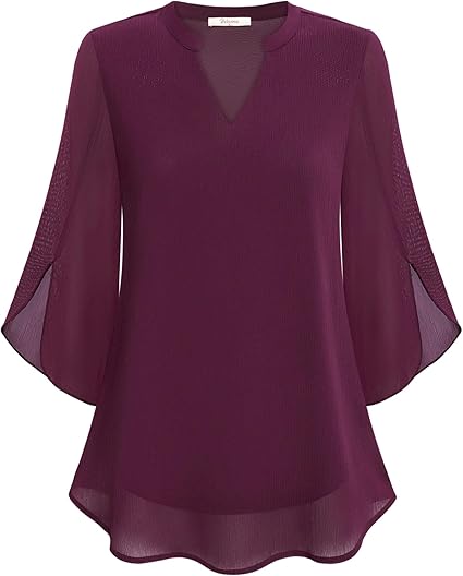 Graceful Split Sleeve Blouse