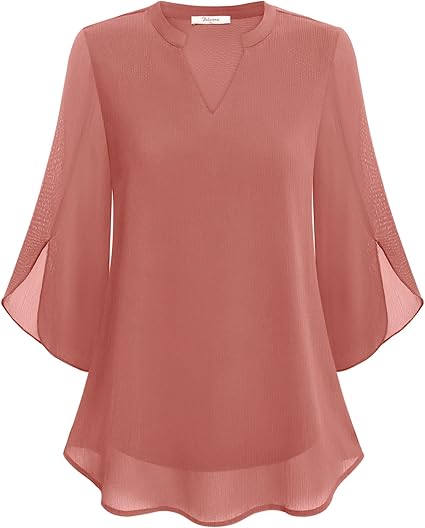 Graceful Split Sleeve Blouse