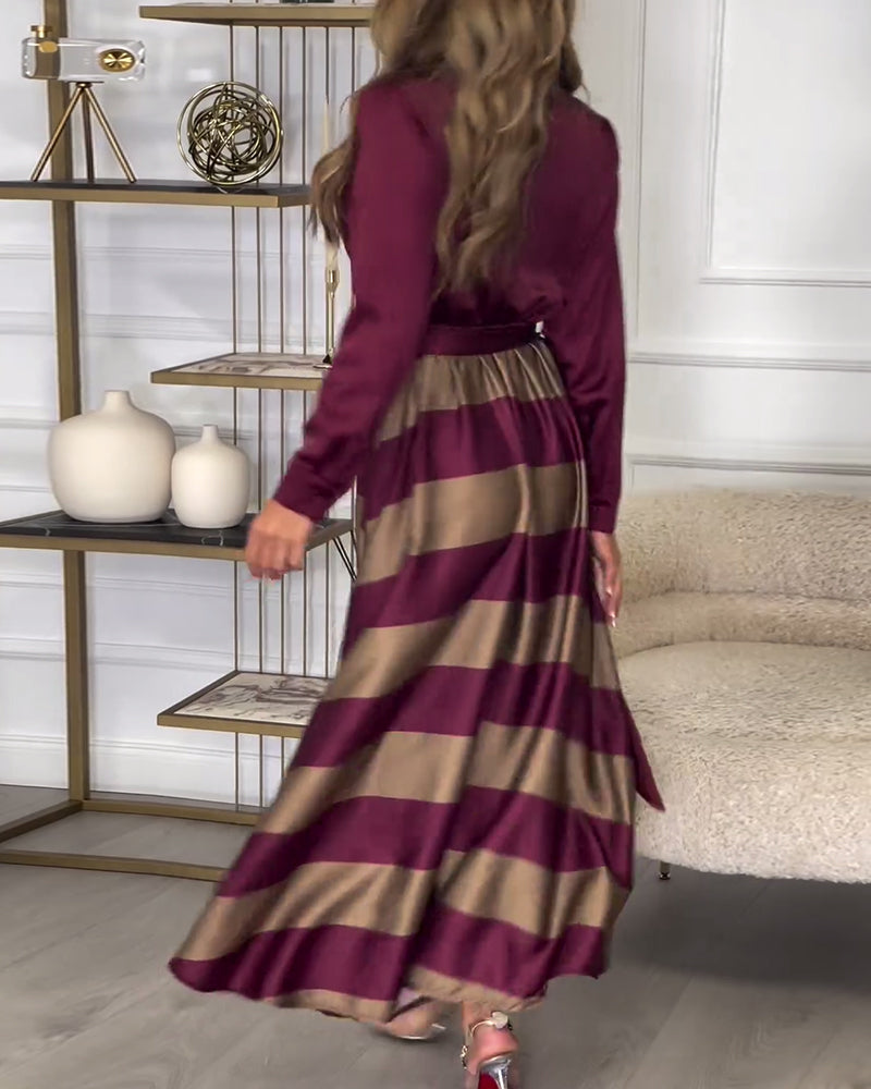Amelia Striped Maxi Dress