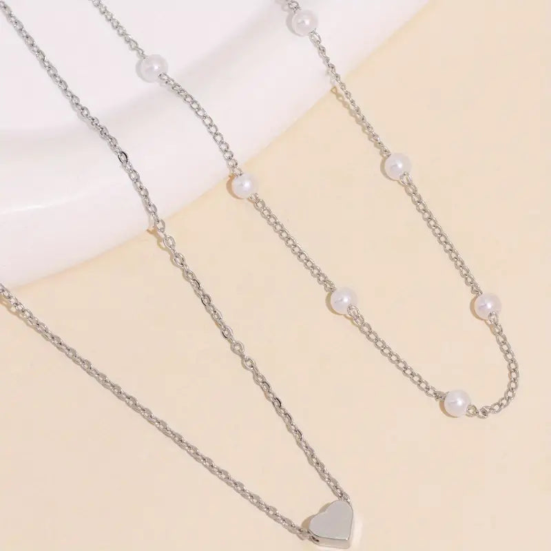 Amelia Heart Charm Necklace