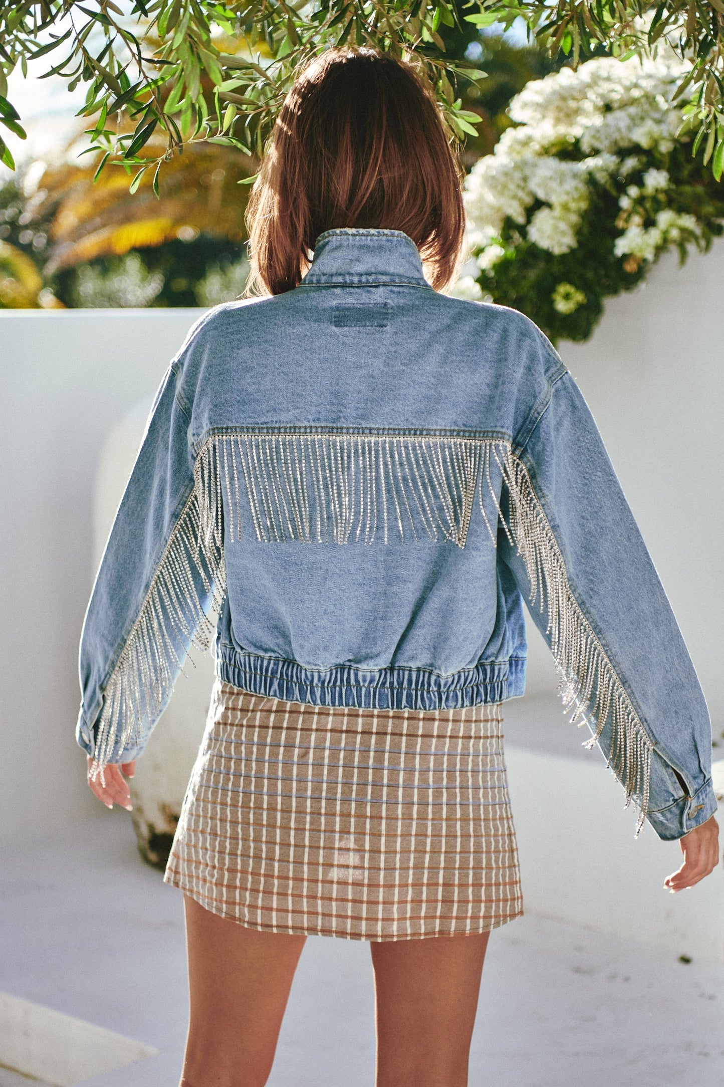 Amelia Denim Bomber