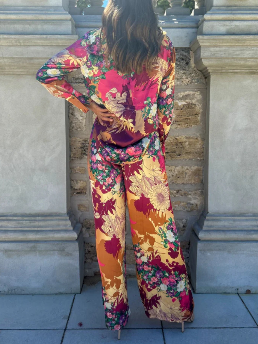 Floral Satin Button Collection