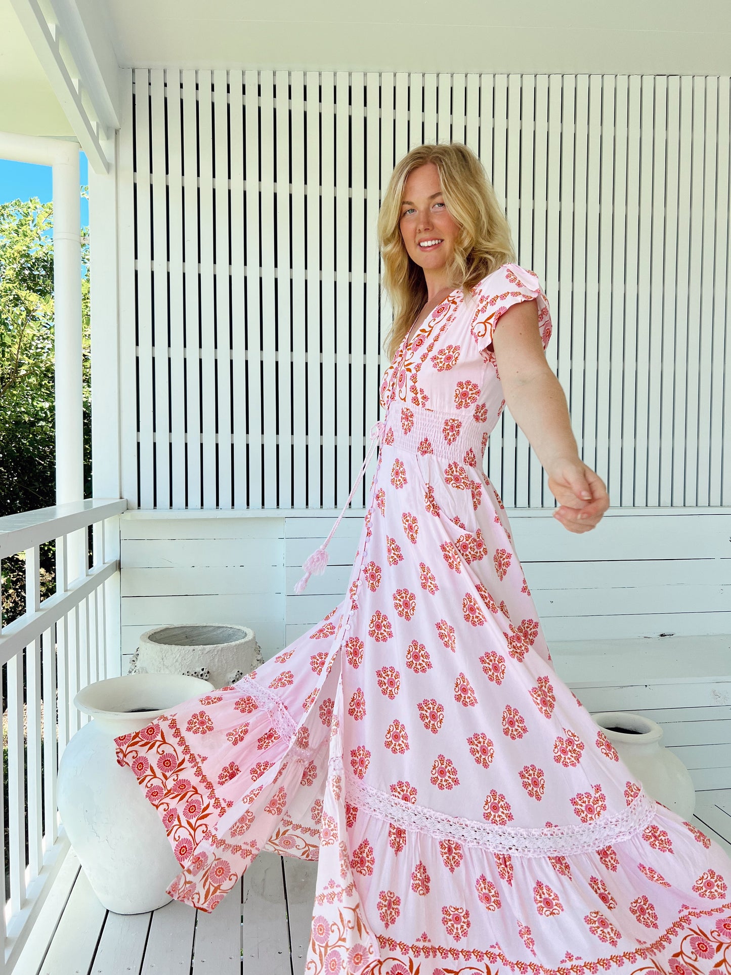 Romi Maxi Dress - Desert Wildflower Print