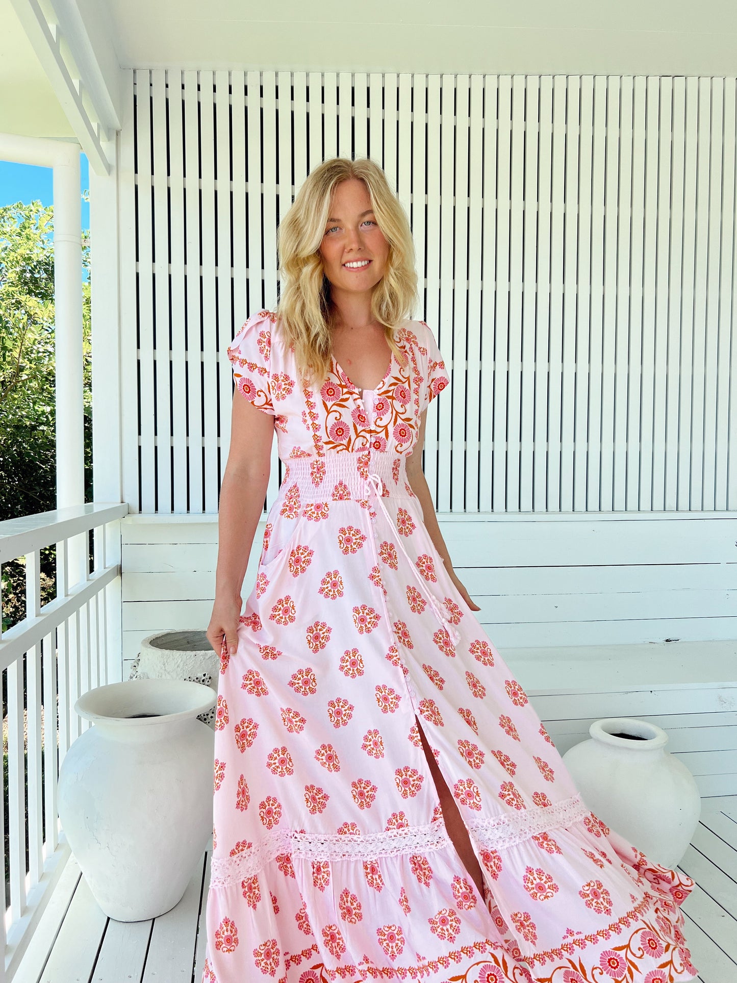 Romi Maxi Dress - Desert Wildflower Print