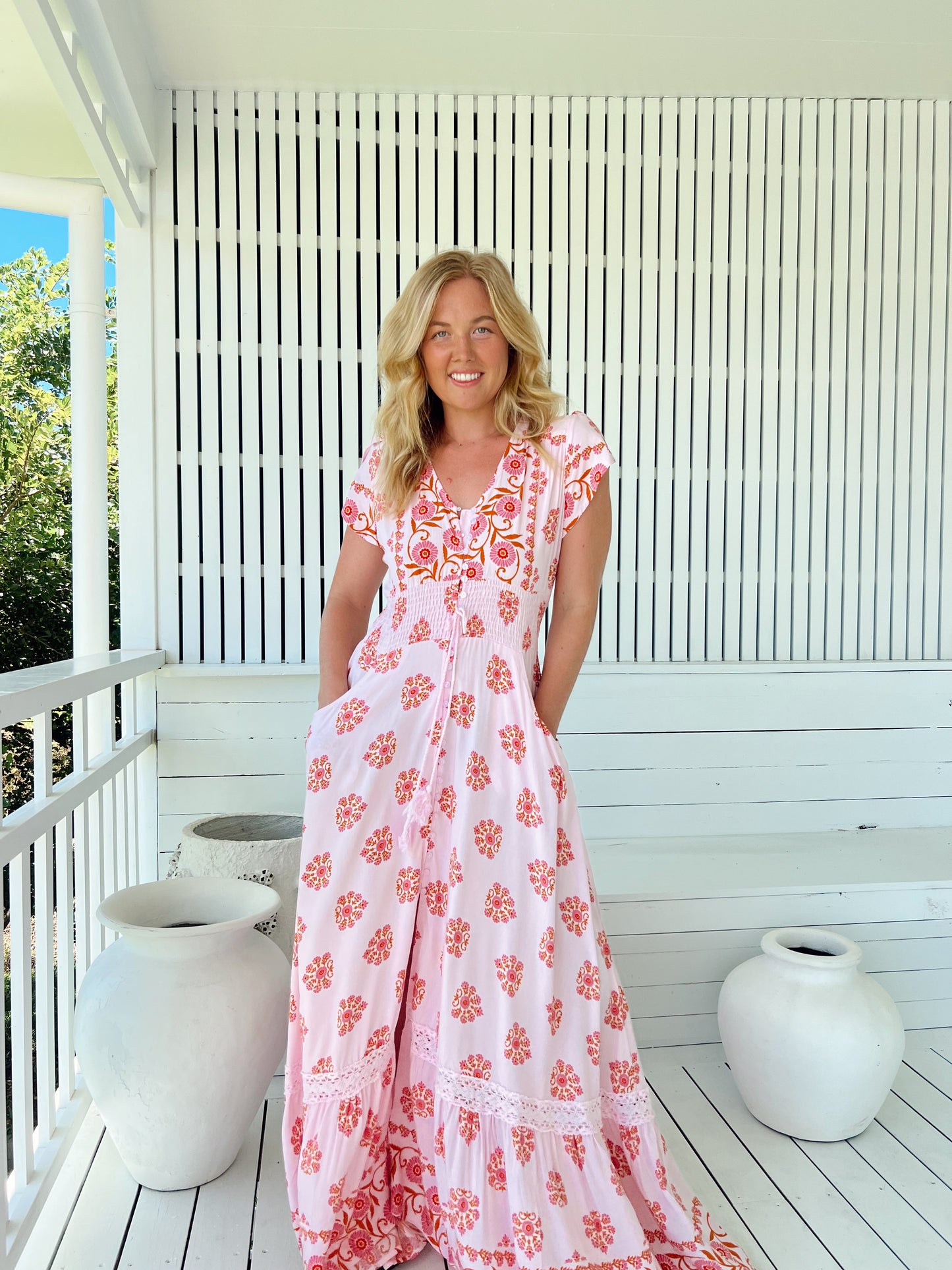 Romi Maxi Dress - Desert Wildflower Print