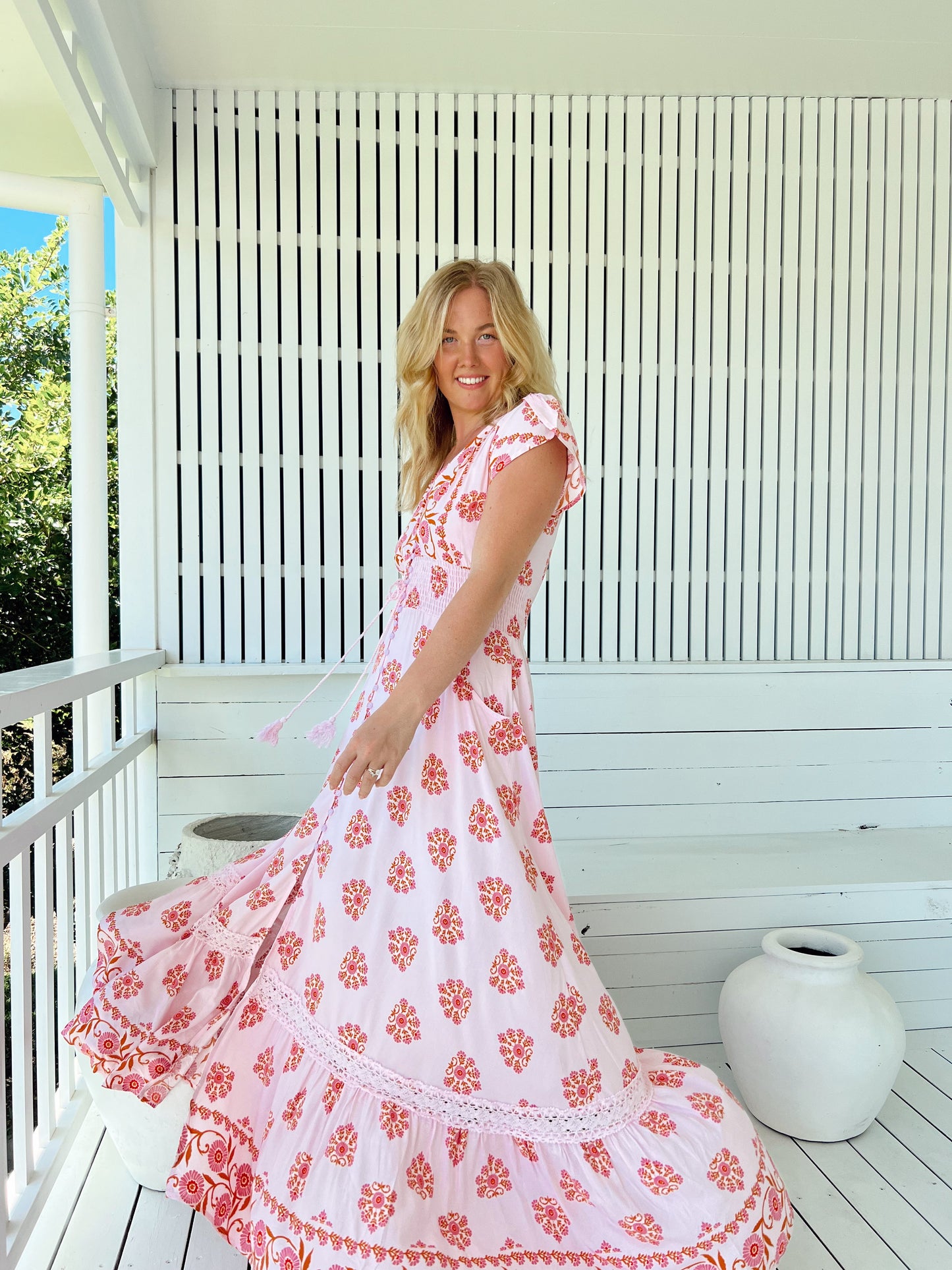 Romi Maxi Dress - Desert Wildflower Print
