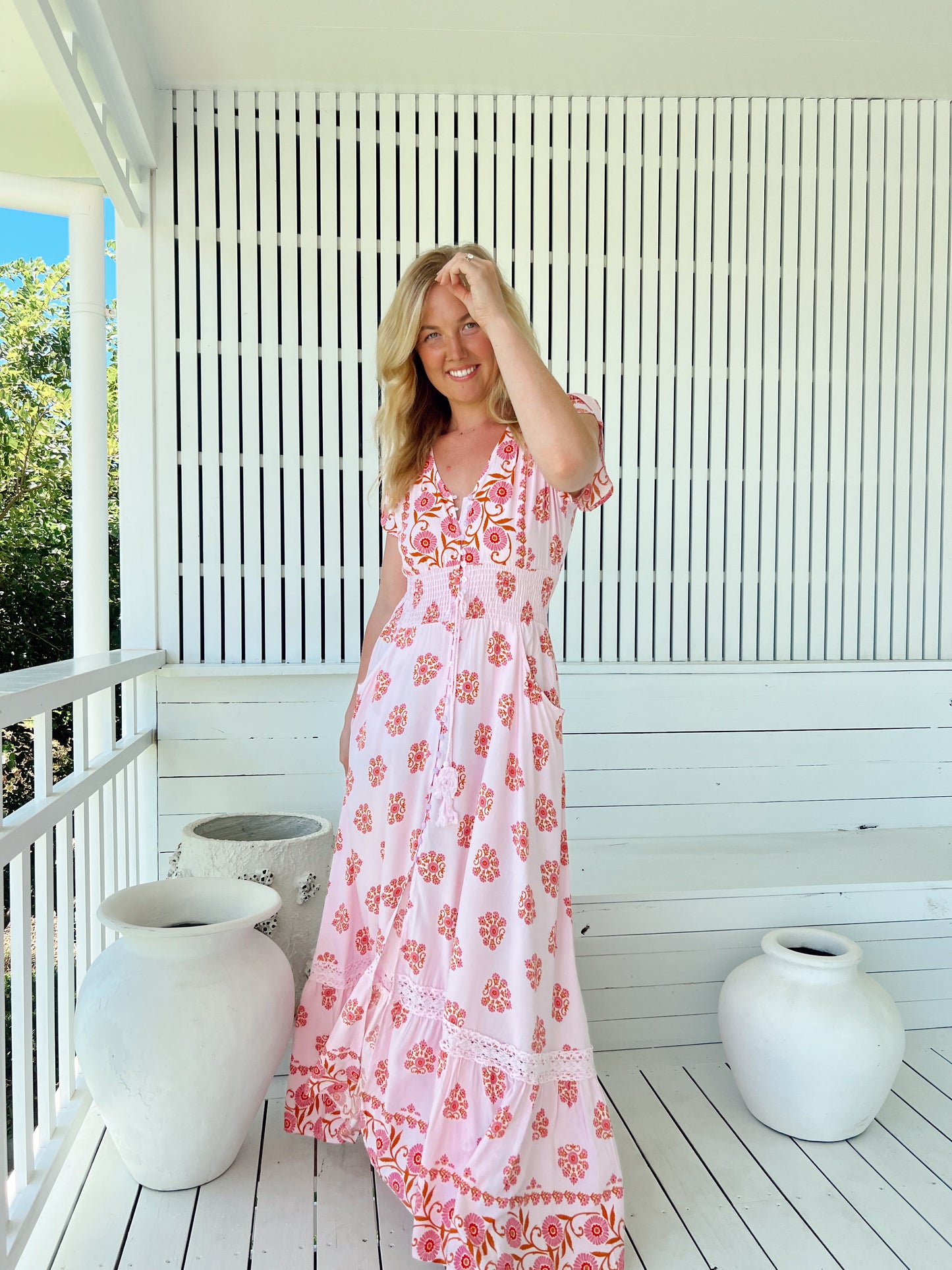 Romi Maxi Dress - Desert Wildflower Print