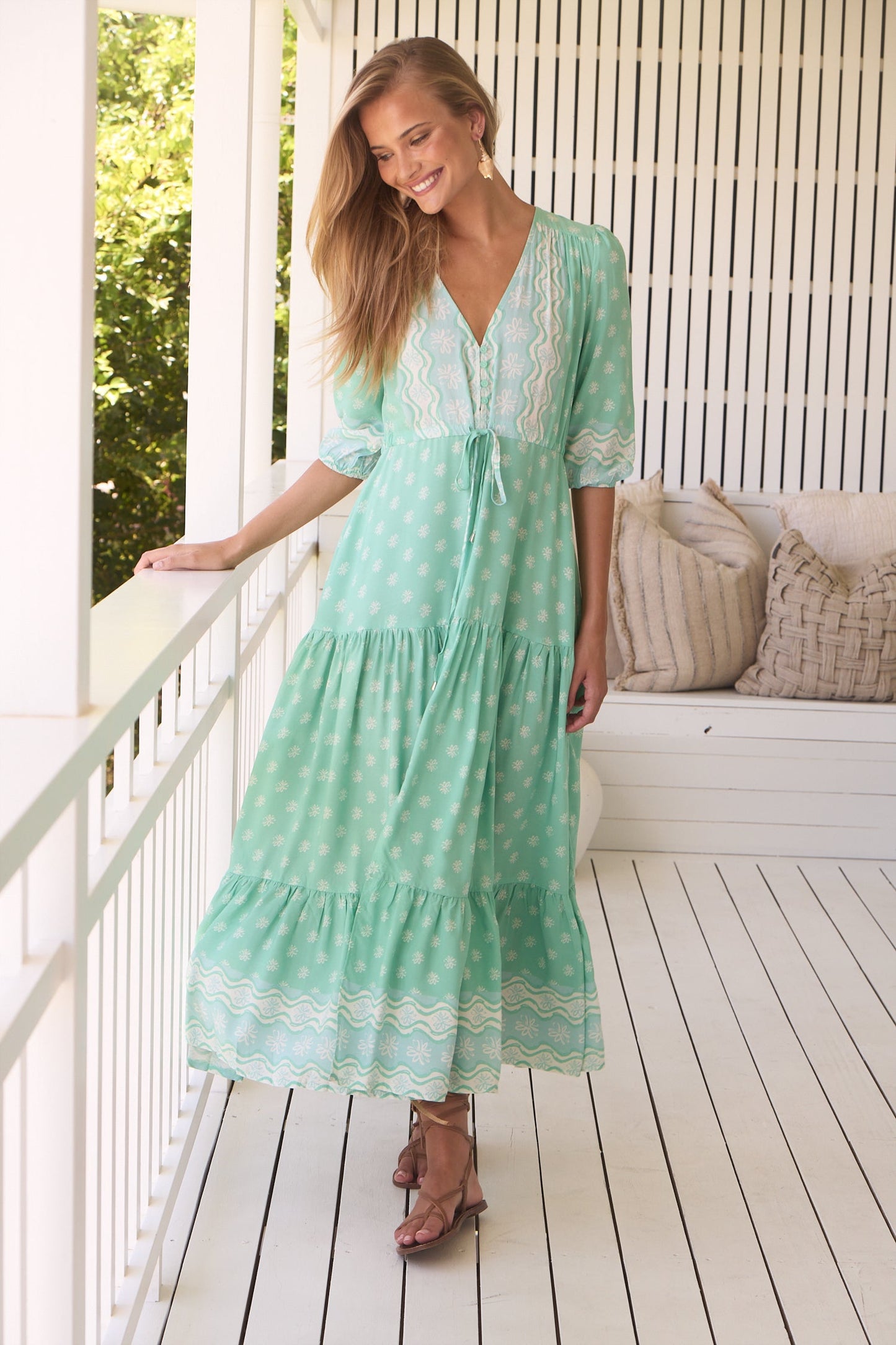 Sea Foam Tessa Maxi Dress