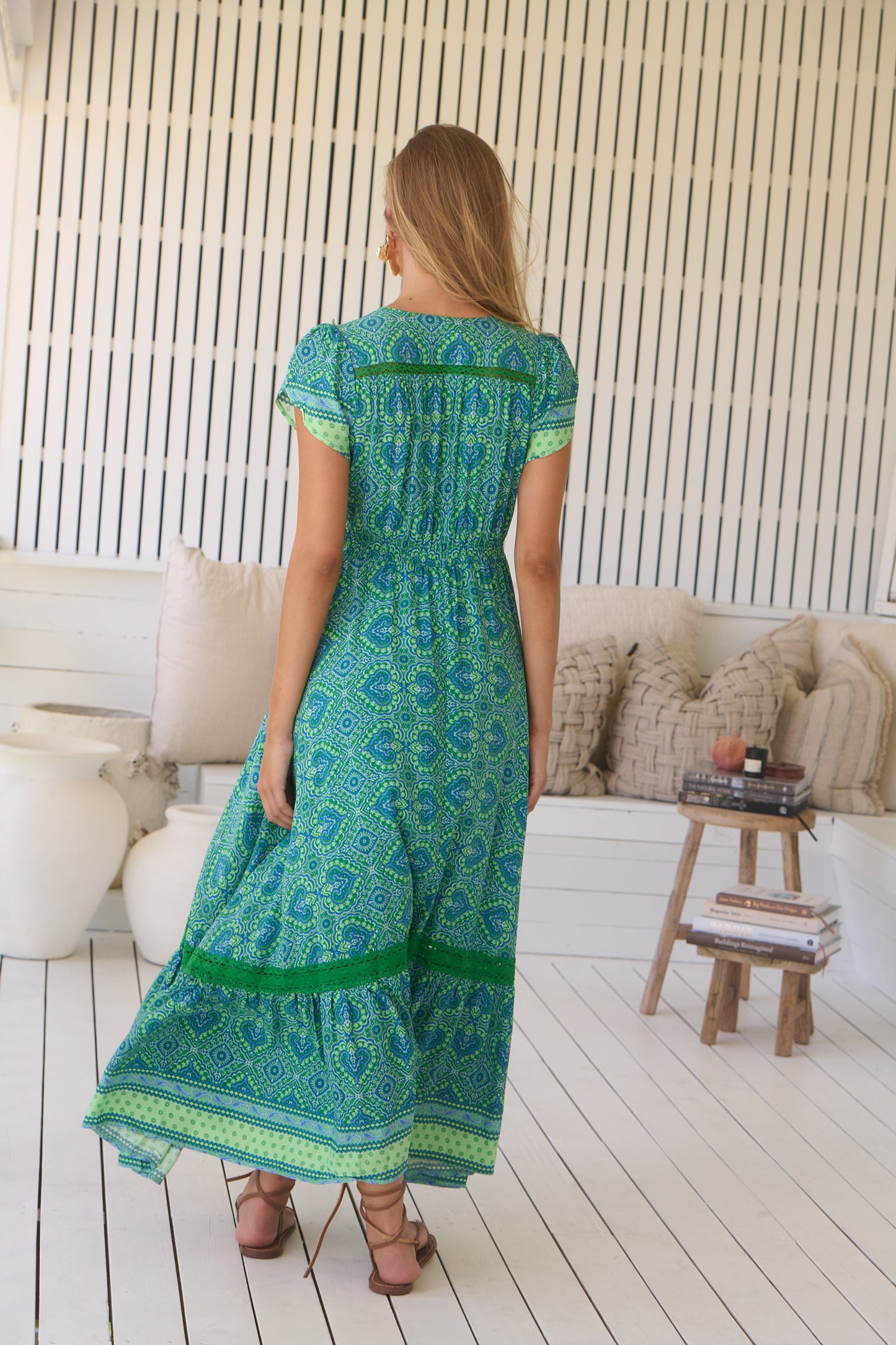 Tranquility Carmen Maxi Dress