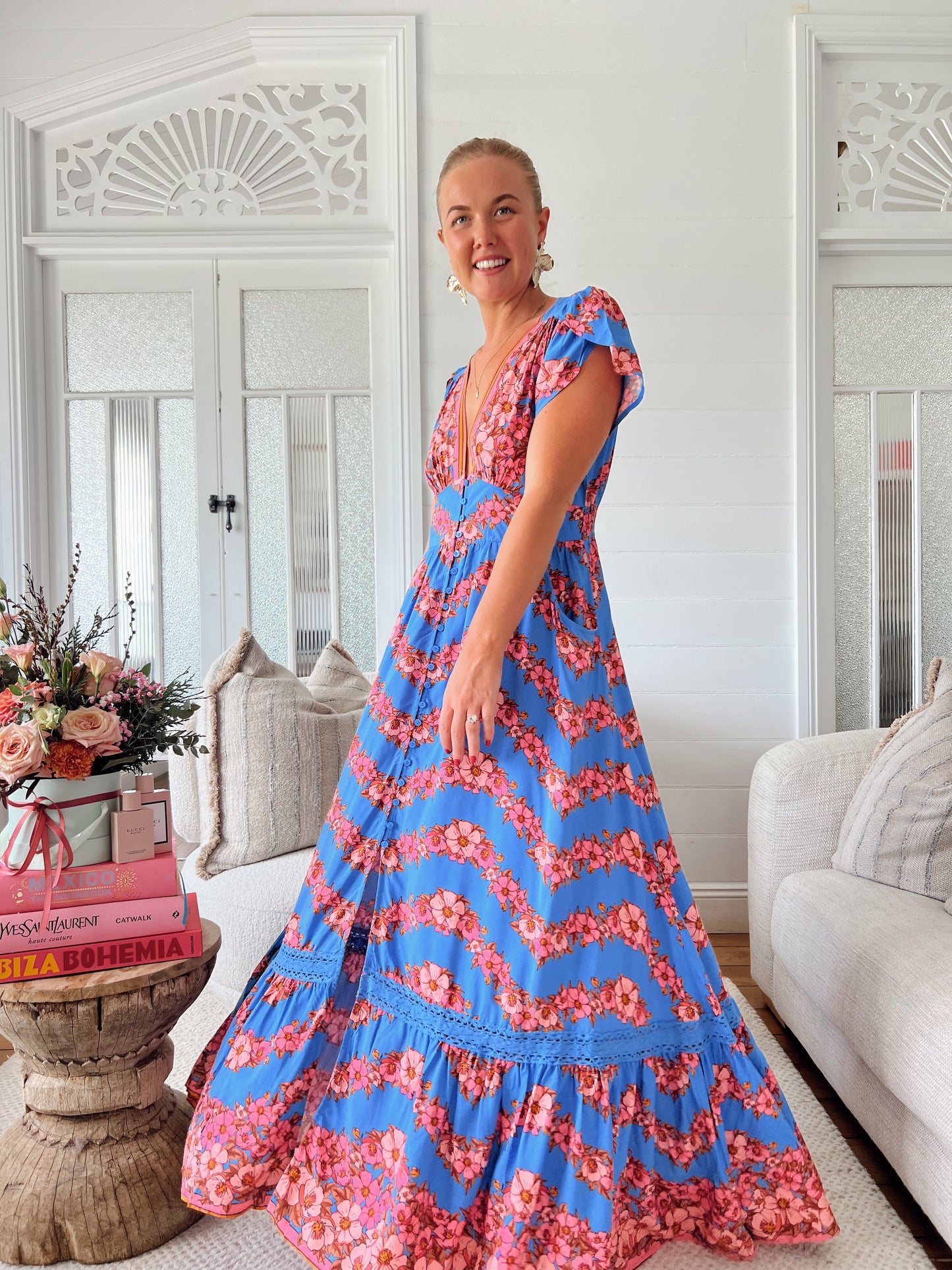 Little Flowers Tabitha Maxi Dress