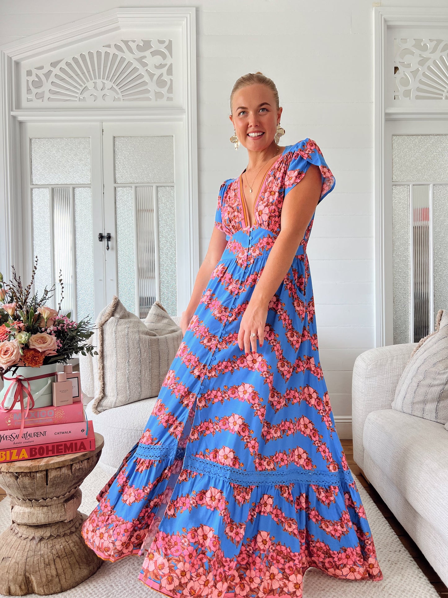 Little Flowers Tabitha Maxi Dress
