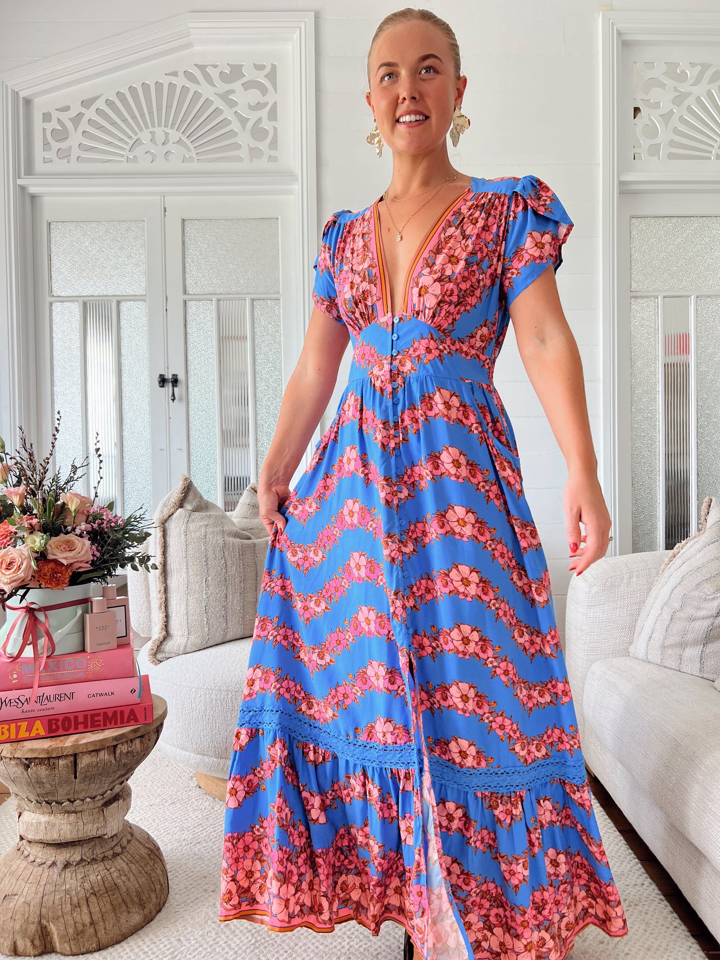 Little Flowers Tabitha Maxi Dress
