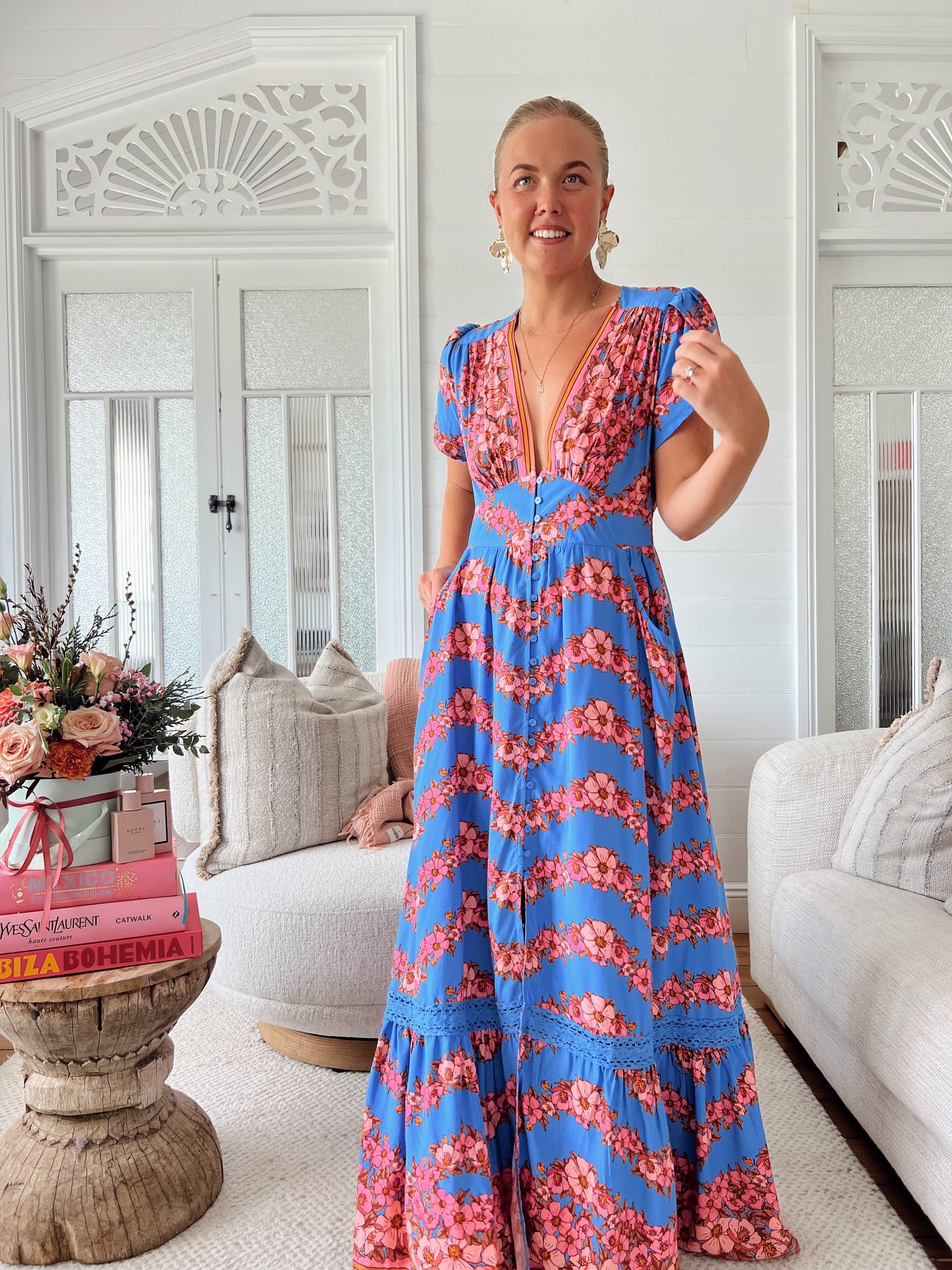 Little Flowers Tabitha Maxi Dress