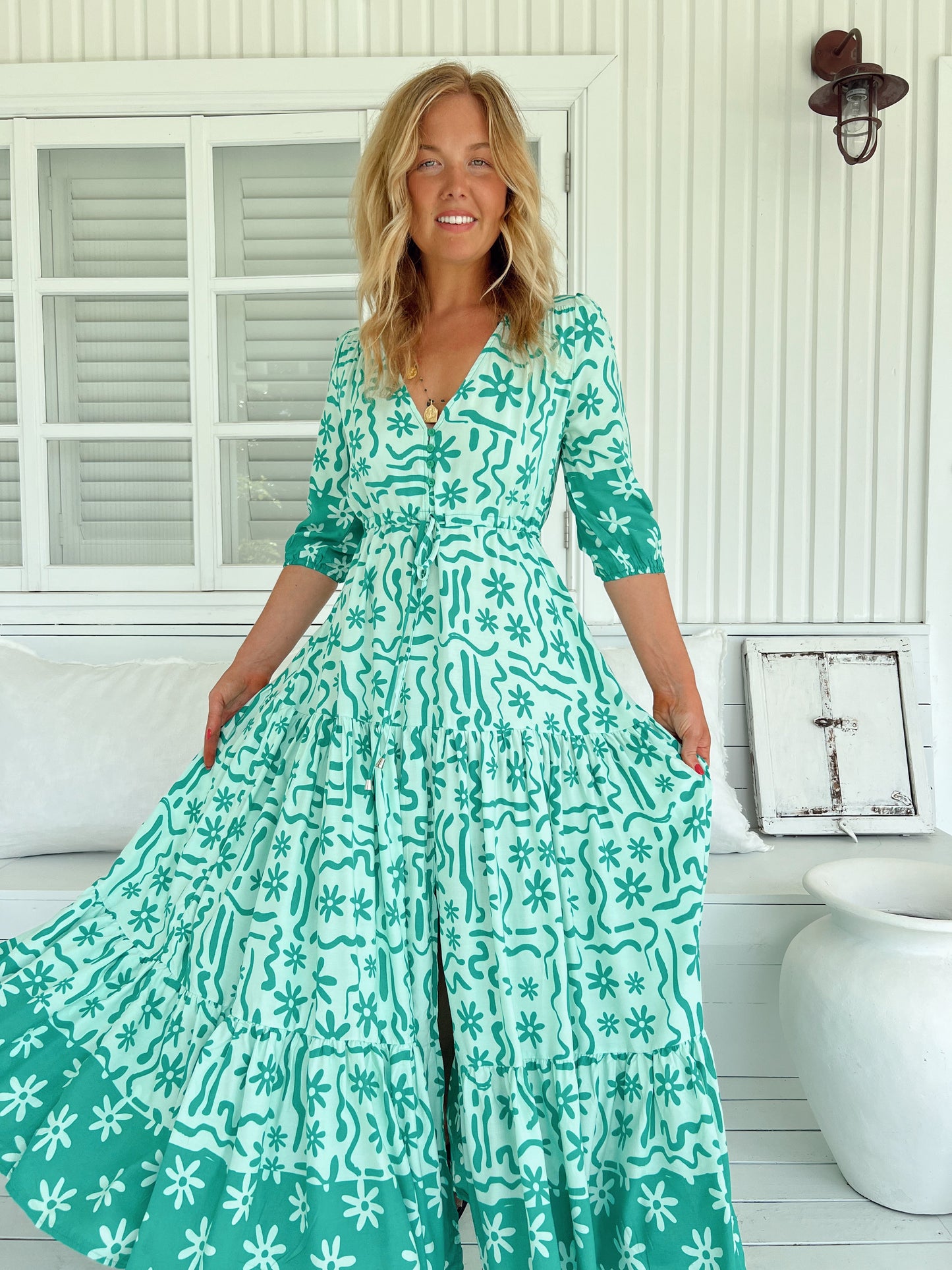 Mint Spritz Tessa Maxi Dress