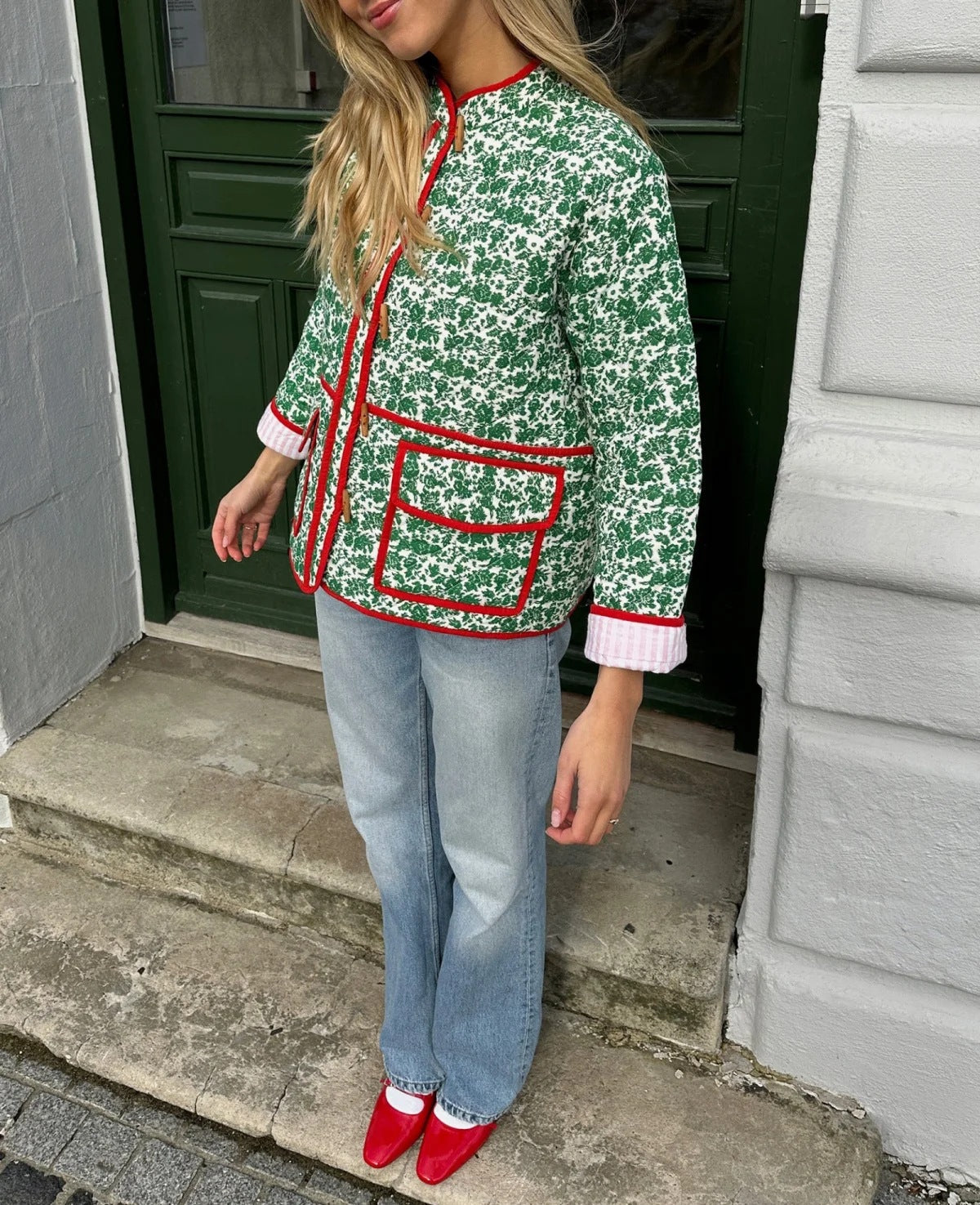 Colorful Floral Patchwork Jacket