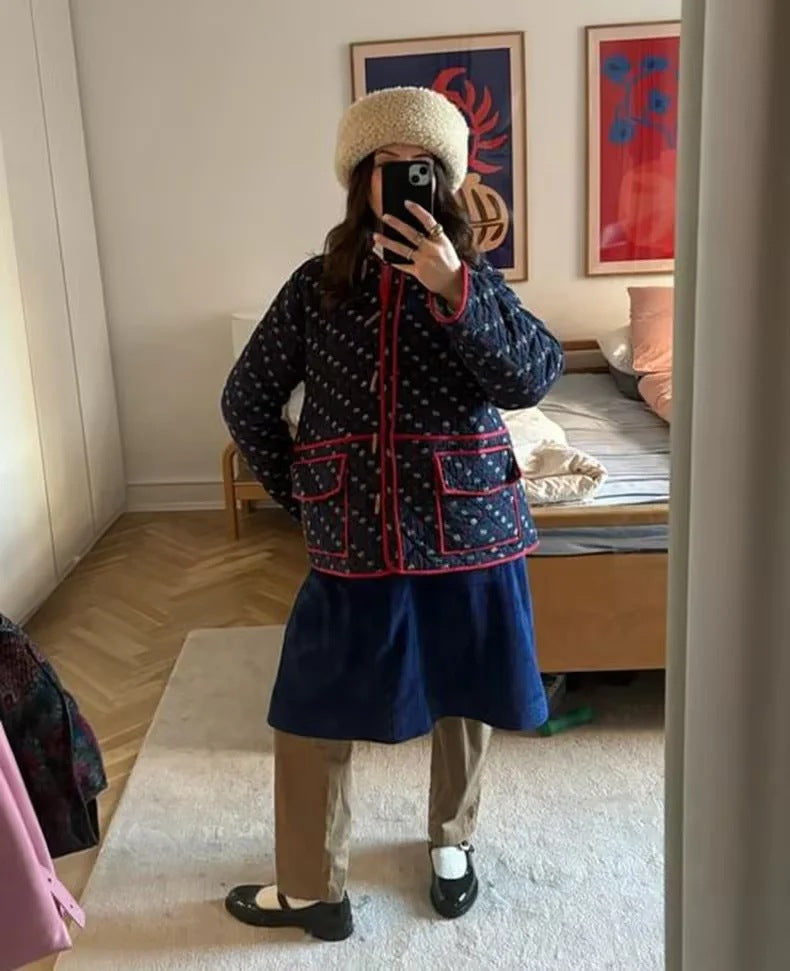 Colorful Floral Patchwork Jacket