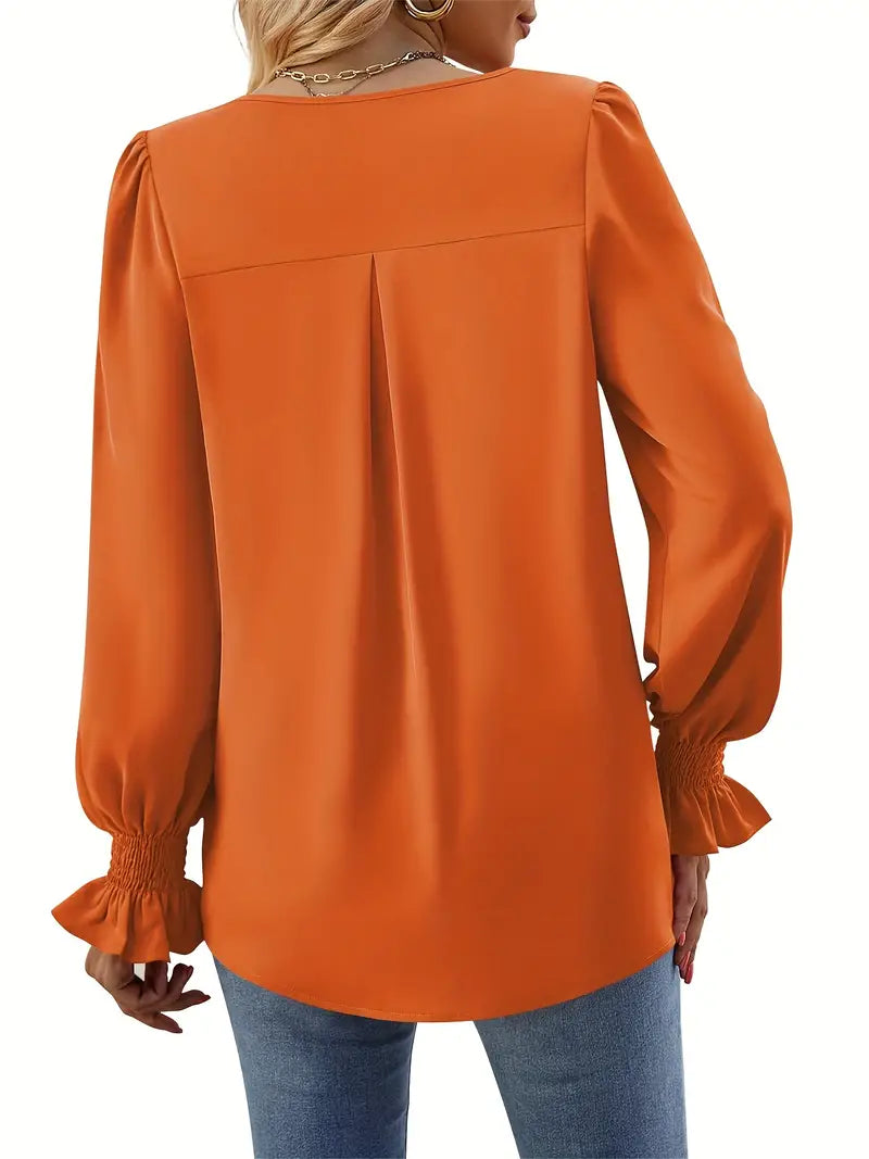 Chic V-Neck Blouse