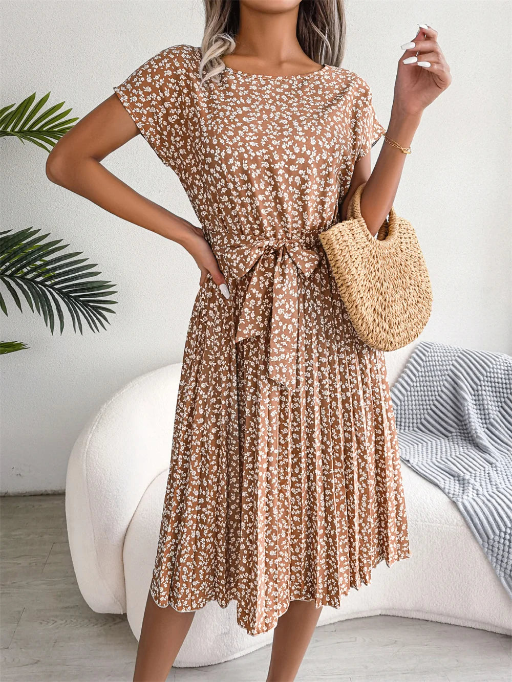 Isabelle Pleated Dress