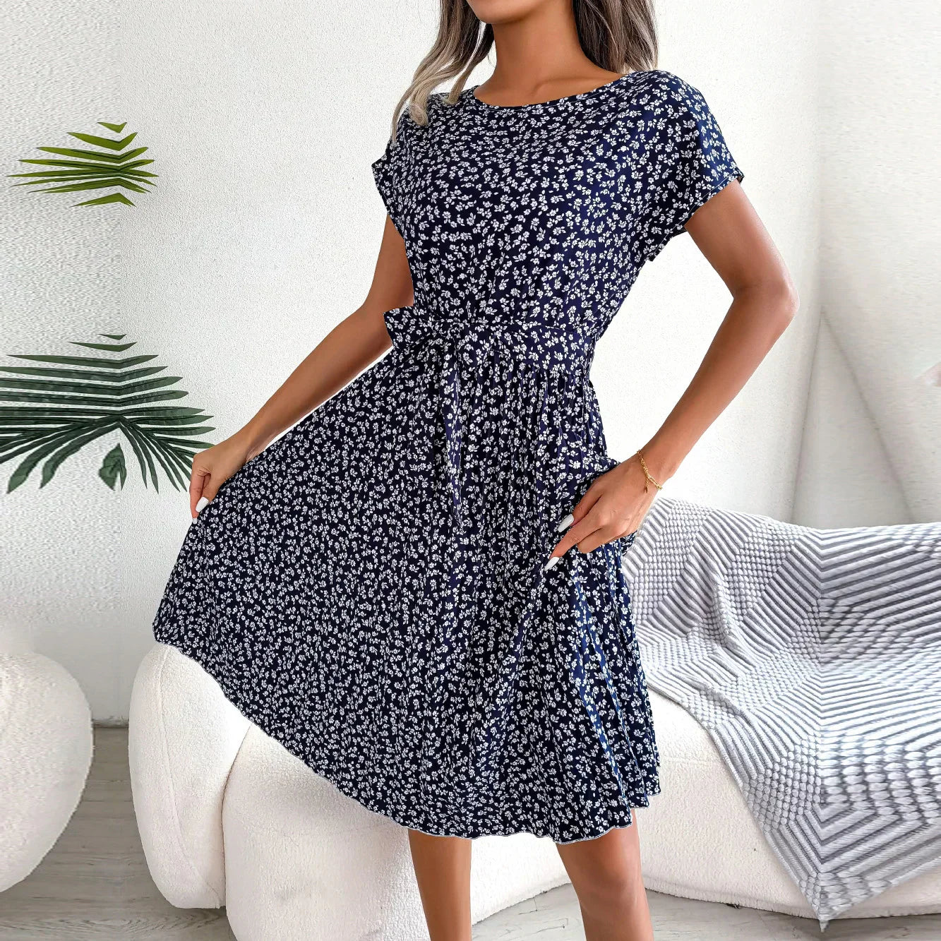 Isabelle Pleated Dress
