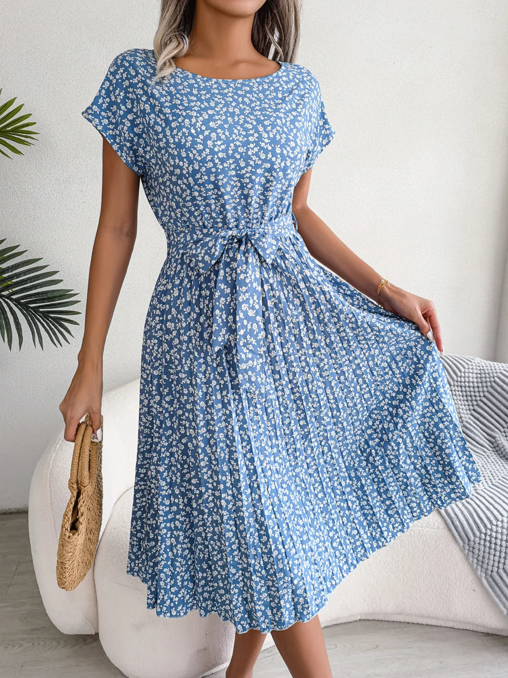 Isabelle Pleated Dress