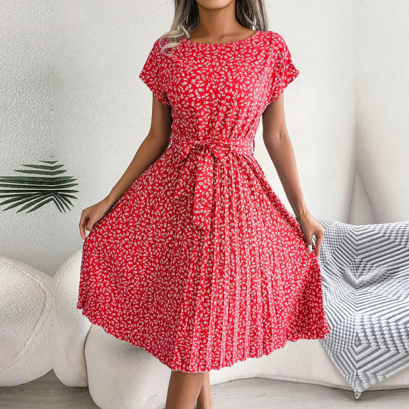 Isabelle Pleated Dress