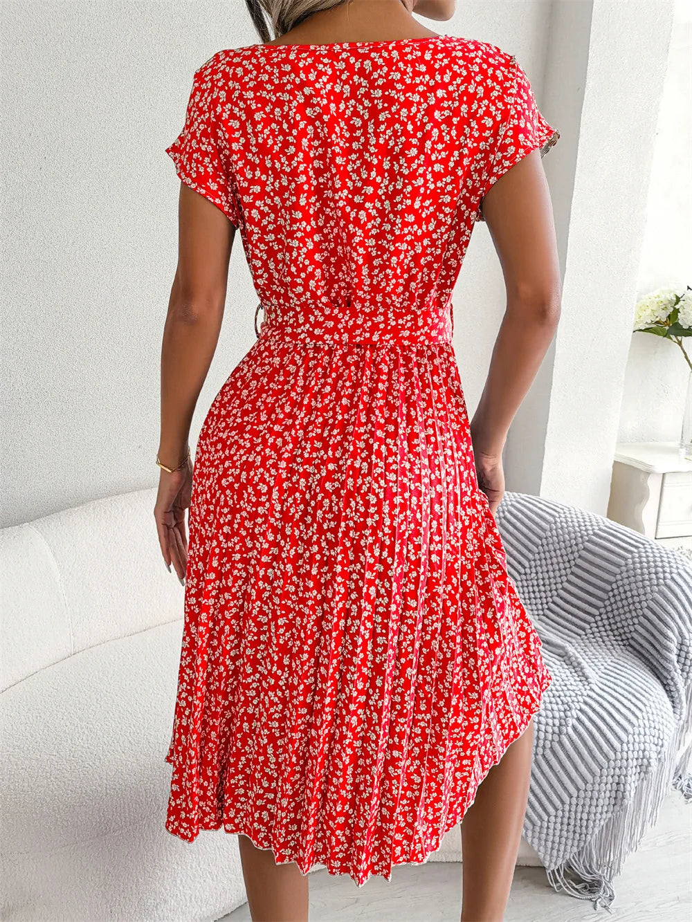Isabelle Pleated Dress