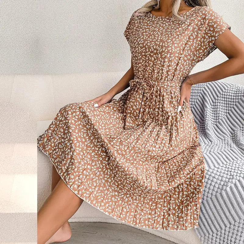 Isabelle Pleated Dress
