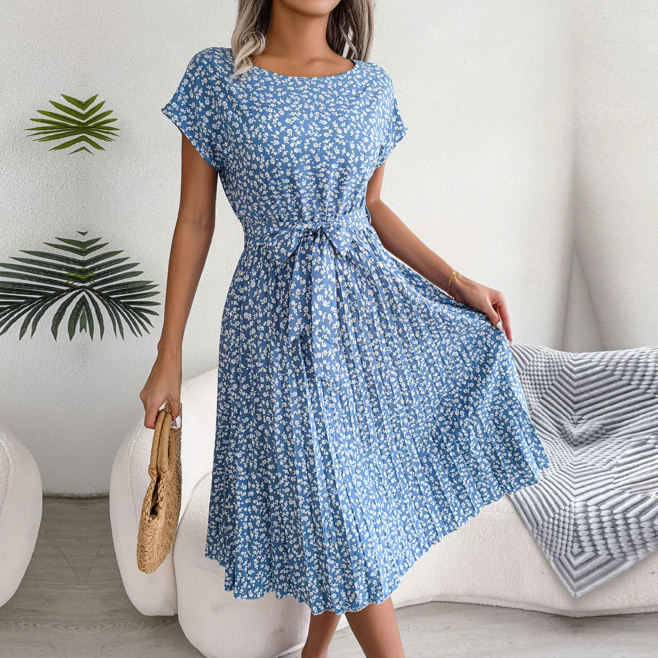 Isabelle Pleated Dress