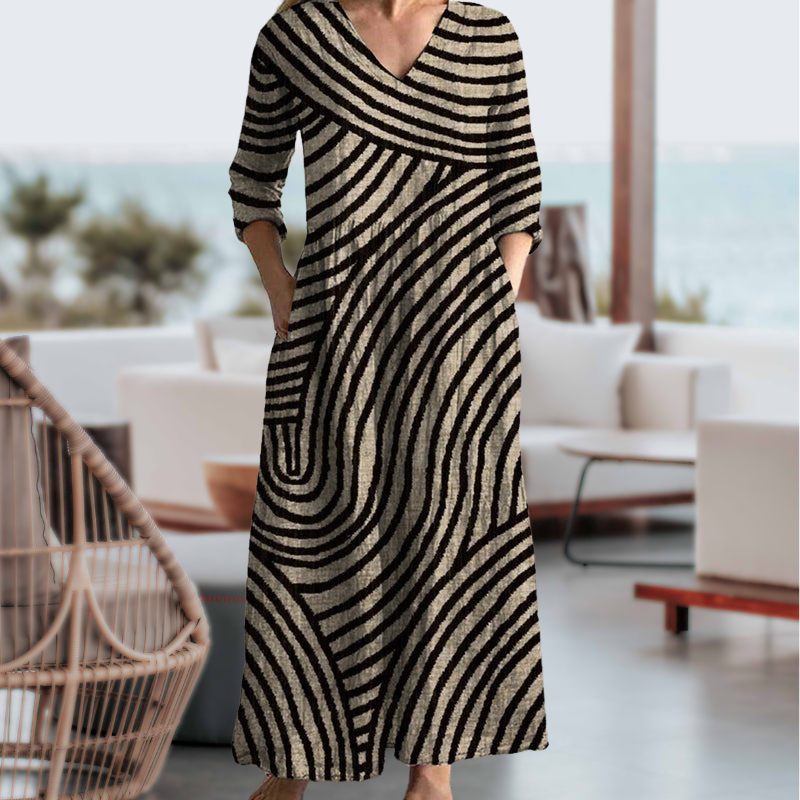 Eve V-Neck Maxi Dress